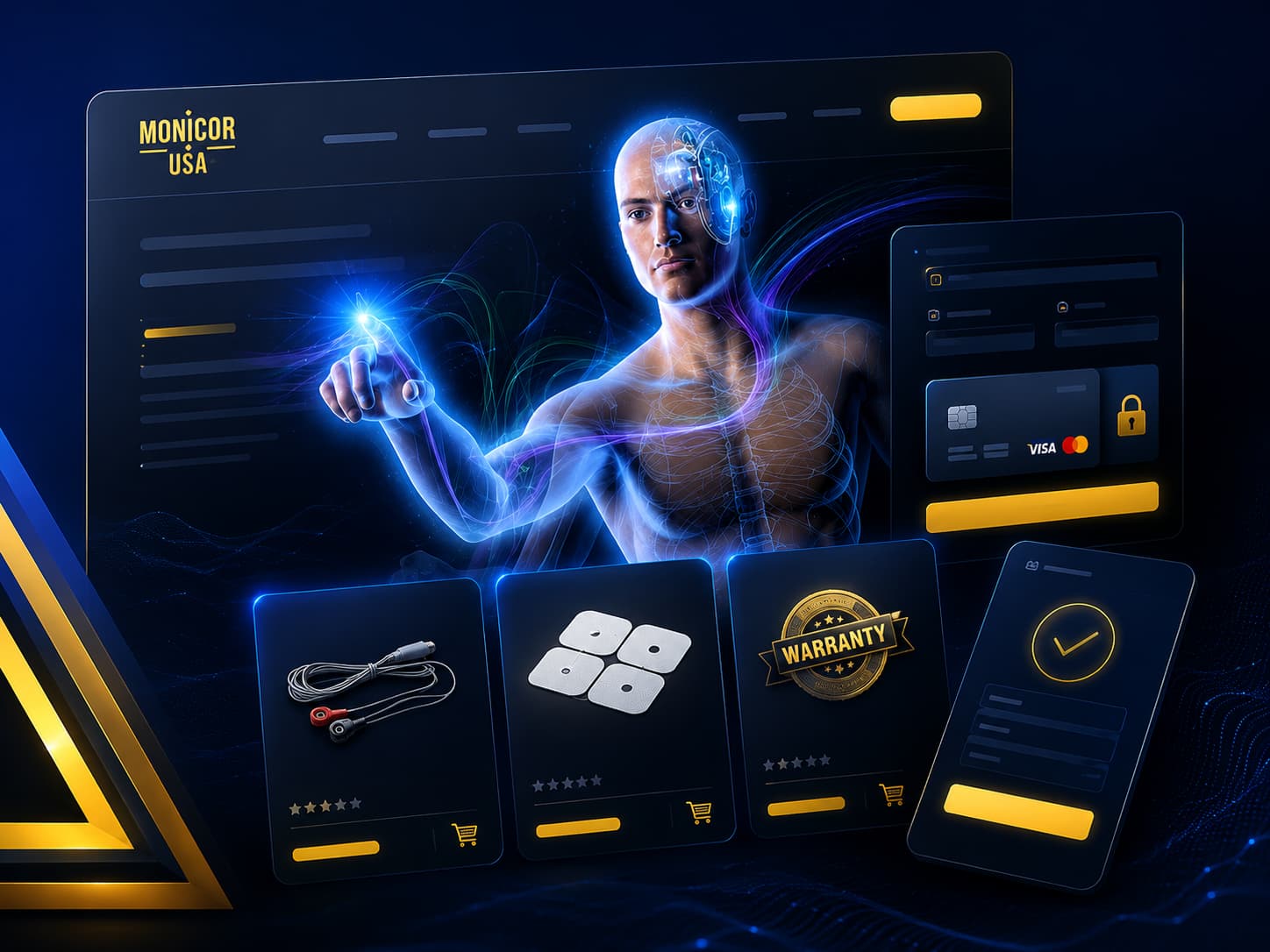 Monicor USA — e-commerce доопрацювання для сайту медичних пристроїв