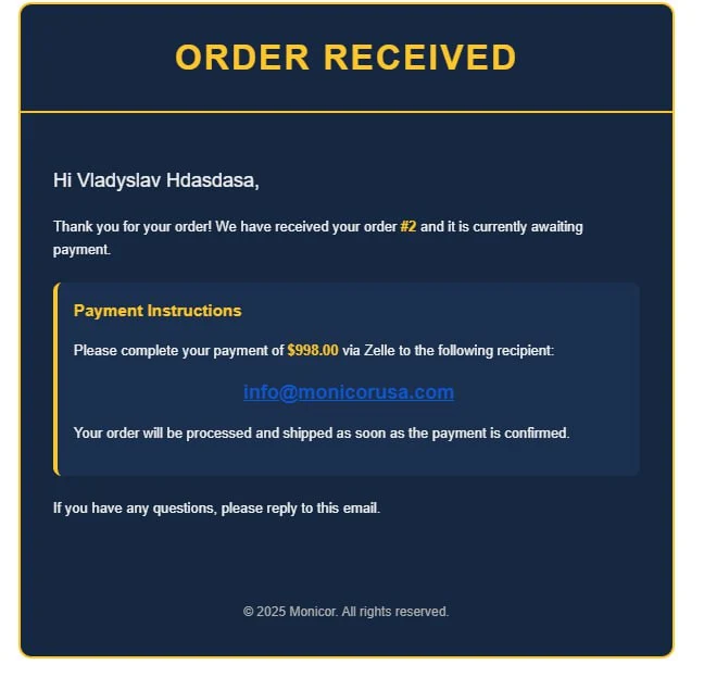 Monicor USA — e-commerce доопрацювання для сайту медичних пристроїв screenshot 5